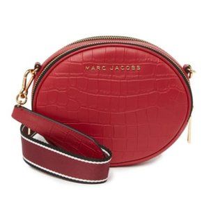 Marc Jacobs Croc Embossed Oval Crossbody Bag